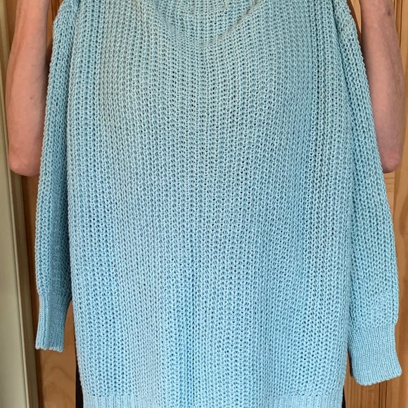 Sweater, Italy M, blue sky. 50% Cotton, 50% Acrylic. - Picture 14 of 16